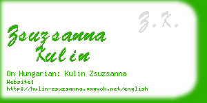 zsuzsanna kulin business card